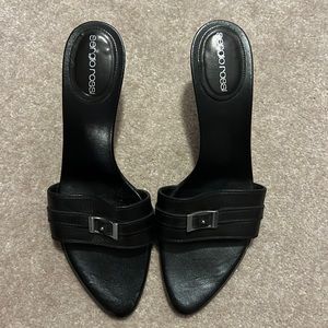 Sergio Rossi slide in heel with buckle size 38.5 (size 7.5)